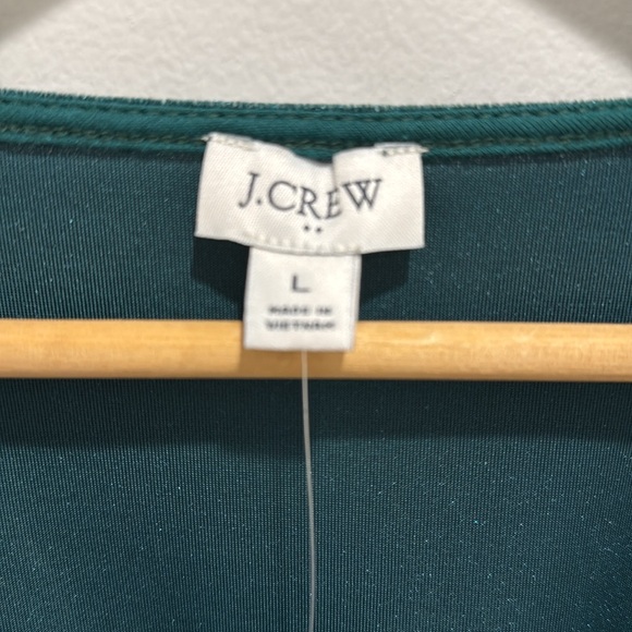 J.Crew Factory Green Velvet sleeveless V-neck tank top Large - Picture 8 of 11